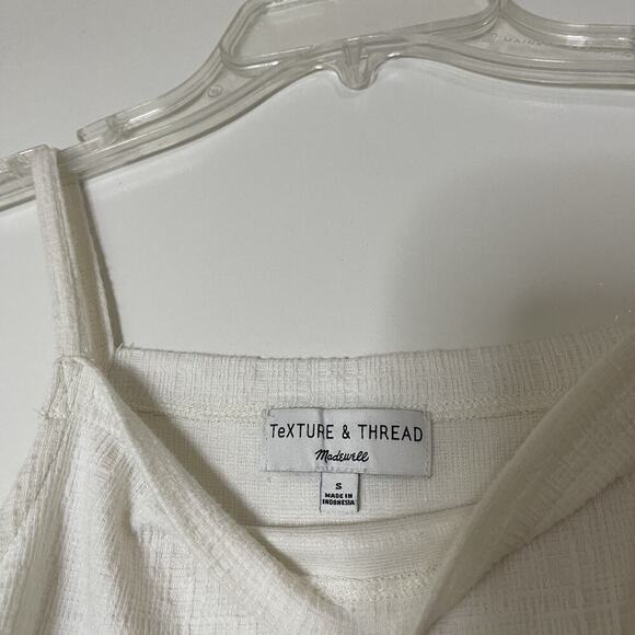 Madewell Gauze white Daisy trim square neck tank top small - Picture 4 of 5